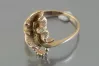 Russian Soviet rose pink 14k 585 gold Vintage ring vrn156
