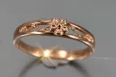 Russisch Sowjet rosa 14 Karat 585 gold Vintage Ring vrn187