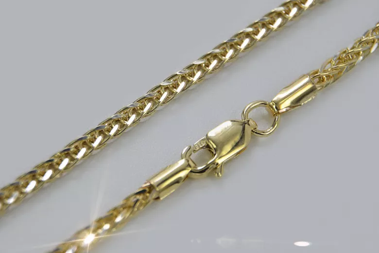 Reťazec zo žltého zlata 14k 585 Lisi chvost CC036YW