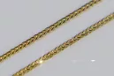 Жовтий білий 585 14к біколор золотий Spiga ланцюжок cc036yw