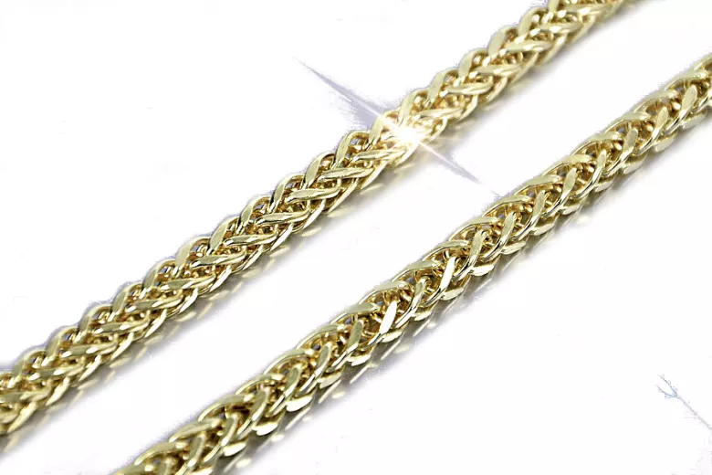 Řetězec ze žlutých zlatých 14k 585 Lisi ocas CC036YW