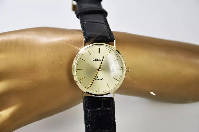 Reloj de oro Geneve ★ https://zlotychlopak.pl/es/ ★ Pureza de oro 585 333 ¡Precio bajo!