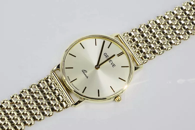 Montre homme en or Genève ★ zlotychlopak.pl ★ Pureté de l’or 585 333 Prix bas!