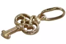 Vintage silver rose gold plated 925  Vintage key pendant vpn019rp