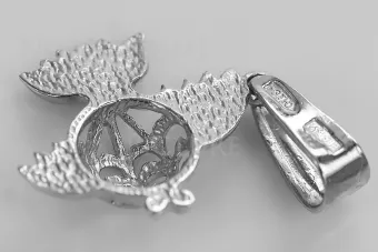 Ruso Soviético plata 925 URSS Colgante de pescado vintage vpn021s