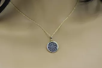 14k 585 aukso pakaba su onyksu