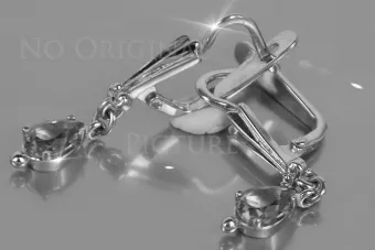 Русская советская розовая роза 14k 585 золото серьги vec198 александрит рубин изумруд сапфир ...