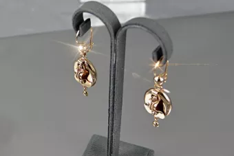 Gold earrings ★ zlotychlopak.pl ★ Gold sample 585 333 Low price!