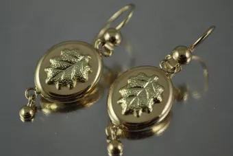 Золоті сережки ★ zlotychlopak.pl ★ Золотий зразок 585 333 Низька ціна!