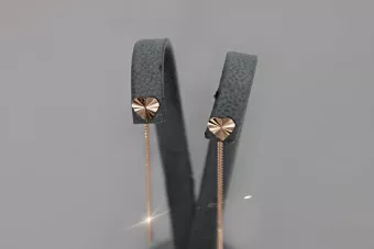 Cercei din aur ★ zlotychlopak.pl ★ probă de aur 585 333 Preț scăzut!