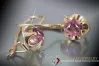 Russian Soviet rose pink 14k 585 gold earrings vec059 alexandrite ruby emerald sapphire ...