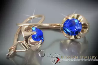 Βίντεζ σκουλαρίκια από 14k 585 ροζ χρυσό vec059 αλεξανδρίτη ρουμπίνι σμαράγδι σαφείρι ...