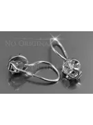 Boucles d’oreilles en or rose soviétique russe 14k 585 vec059 alexandrite rubis émeraude saphir ...