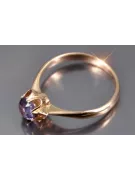 Rosyjska róża radziecka 14k 585 złoto Aleksandryt Rubinowy szmaragdowy szafirowy pierścionek z cyrkonią vrc002
