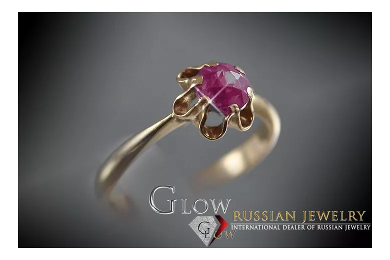 Руска съветска роза 14k 585 злато Александрит Рубин Изумруд Сапфир Циркон пръстен vrc002