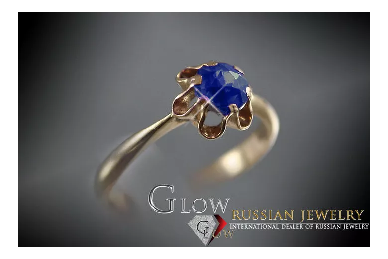Russisch Sowjetrosa 14 Karat 585 Gold Alexandrit Rubin Smaragd Saphir Zirkon Ring vrc002
