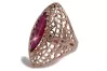 Russian Soviet Rose Gold Ring 14K Alexandrite Ruby Emerald Sapphire Zircon 585 vrc090