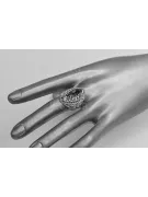 Radziecki 14k 585 złoty Rosyjski pierścionek z różowego złota z Aleksandrytem Rubinem Szafirem Szmaragdem Cyrkonią vrc090