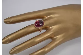 Russian Soviet rose 14k 585 gold Alexandrite Ruby Emerald Sapphire Zircon ring  vrc154