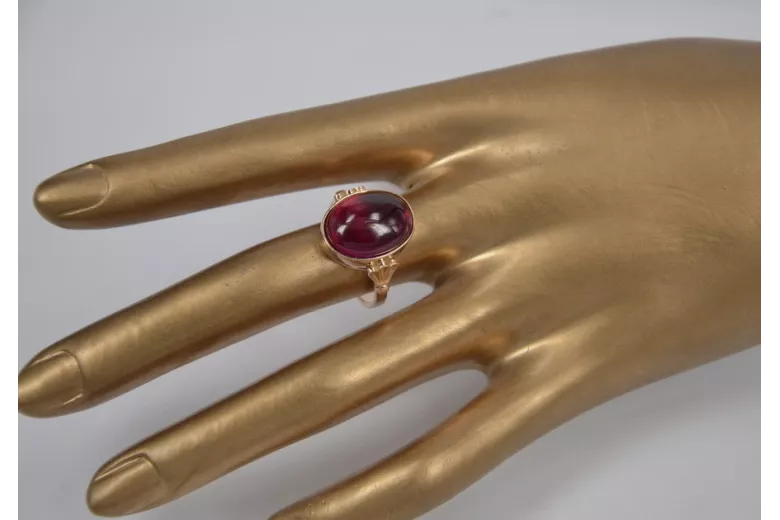 Sovietic rus a crescut 14k 585 aur Alexandrite Ruby Emerald Safir Zircon inel vrc154