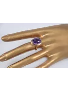 Radziecki 14k 585 złoty Rosyjski pierścionek z różowego złota z Aleksandrytem Rubinem Szafirem Szmaragdem Cyrkonią vrc285