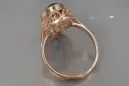 Russian Soviet rose 14k 585 gold Alexandrite Ruby Emerald Sapphire Zircon ring  vrc374