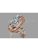 Russisch Sowjetrosa 14 Karat 585 Gold Alexandrit Rubin Smaragd Saphir Zirkon Ring vrc374