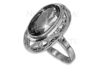 Anillo de oro rosa soviético ruso 14K Alejandrita Rubí Esmeralda Zafiro Zircon 585 vrc374