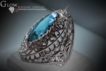 Russian Soviet rose 14k 585 gold Alexandrite Ruby Emerald Sapphire Zircon ring  vrc090