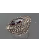 Russian Soviet rose 14k 585 gold Alexandrite Ruby Emerald Sapphire Zircon ring  vrc090