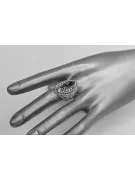 Anillo de zircón esmeraldón esmeralda esmeralda rusa rosa 14k 585 oro alejandrita esmeralda zafiro vrc090