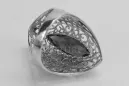 Vintage pierścionek pozłacane sregro 925 z Aleksandrytem Rubinem Szafirem Szmaragdem Cyrkonią vrc090sgp