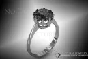 Vintage pierścionek pozłacane sregro 925 z Aleksandrytem Rubinem Szafirem Szmaragdem Cyrkonią vrc157rp