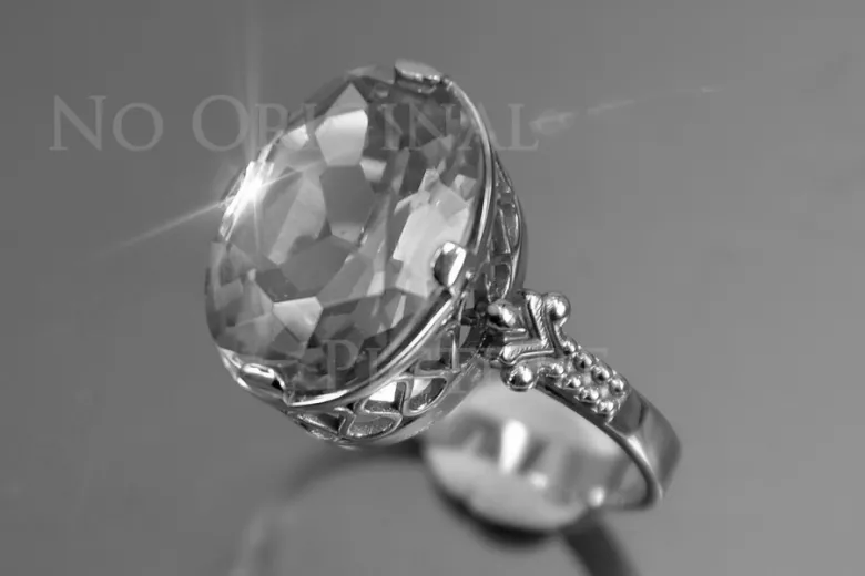 Vintage pierścionek pozłacane sregro 925 z Aleksandrytem Rubinem Szafirem Szmaragdem Cyrkonią vrc224sgp
