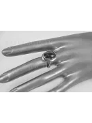 Vintage pierścionek pozłacane sregro 925 z Aleksandrytem Rubinem Szafirem Szmaragdem Cyrkonią vrc285sgp