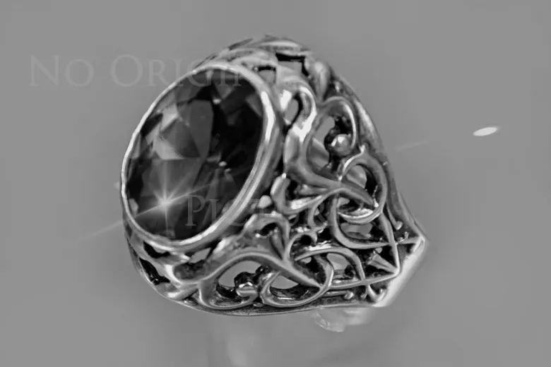 Ruso Soviet rosa 14k 585 oro Alejandrita Rubí Esmeralda Zafiro Zircón anillo vrc347