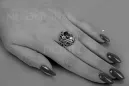 Vintage pierścionek pozłacane sregro 925 z Aleksandrytem Rubinem Szafirem Szmaragdem Cyrkonią vrc347sgp