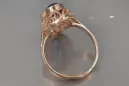 Ruso Soviet rosa 14k 585 oro Alejandrita Rubí Esmeralda Zafiro Zircón anillo vrc374