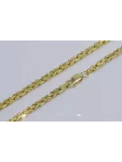 Srebrny łańcuszek pozłacany 925 Królewski Bizantyjski cc014yp