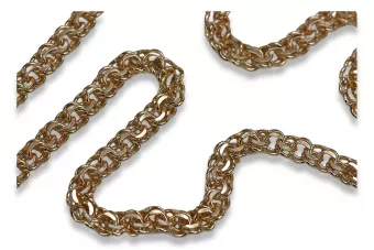 Жовта рожева золота ланцюжок ★ russiangold.com ★ Золото 585 333 Низька ціна ★ Garibaldi Bismark