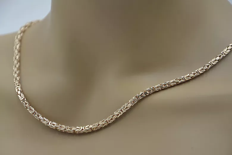 Yellow rose gold chain ★ russiangold.com ★ Gold 585 333 Low price