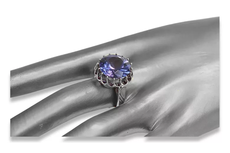 Rus sovietic 925 inel de argint Alexandrite Ruby Smarald Safir Zircon inel vrc035s