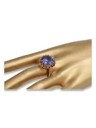 Руски съветски сребърен розов позлатен пръстен 925 александрит рубин изумруден сапфир циркон vrc035rp