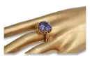 Russisches sowjetisches Silber Rosé vergoldet 925 Alexandrit Rubin Smaragd Saphir Zirkon Ring vrc035rp