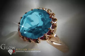 Vintage Silver Rose Gold Plated Ring 925 Alexandrite Ruby Emerald Sapphire Zircon vrc035rp