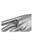 Anillo de oro rosa de plata soviético ruso 925 Alejandrita Rubí Esmeralda Zafiro Zircon VRC035RP