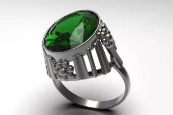 Argint sovietic rusesc 925 Alexandrite Ruby Emerald Safir Zircon inel vrc043s