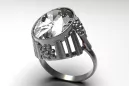 Russian Soviet rose 14k 585 gold Alexandrite Ruby Emerald Sapphire Zircon ring  vrc043