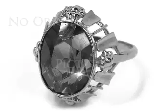 Anillo de oro rosa de plata soviético ruso 925 Alejandrita Rubí Esmeralda Zafiro Zirc VRC043RP