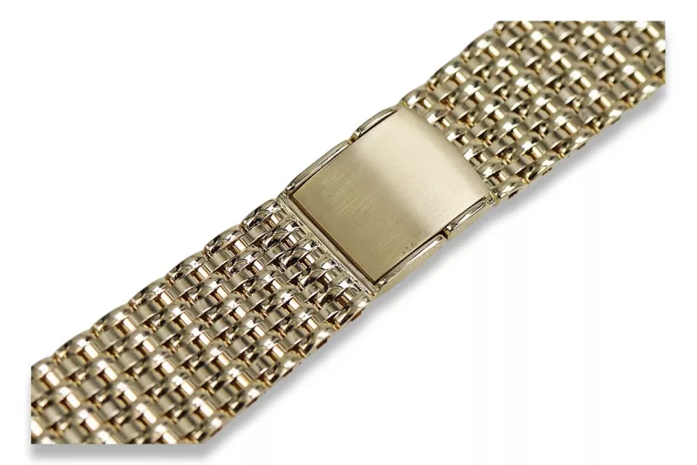 14K Gelbgold Herrenuhr Armband mbw013y